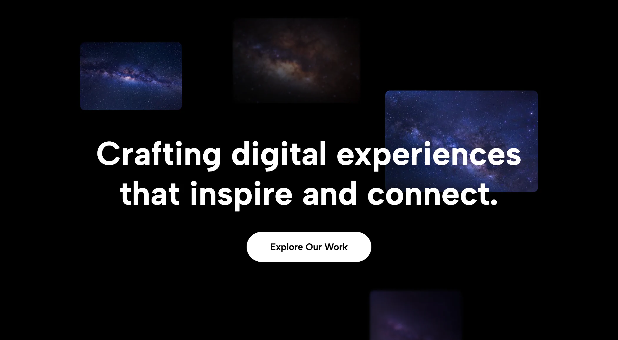 Hero with Parallax Images and Scroll Animation