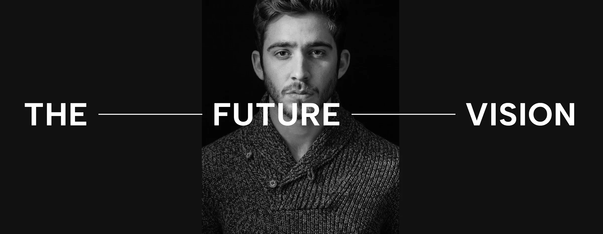 Cinematic Portrait Reveal Hero