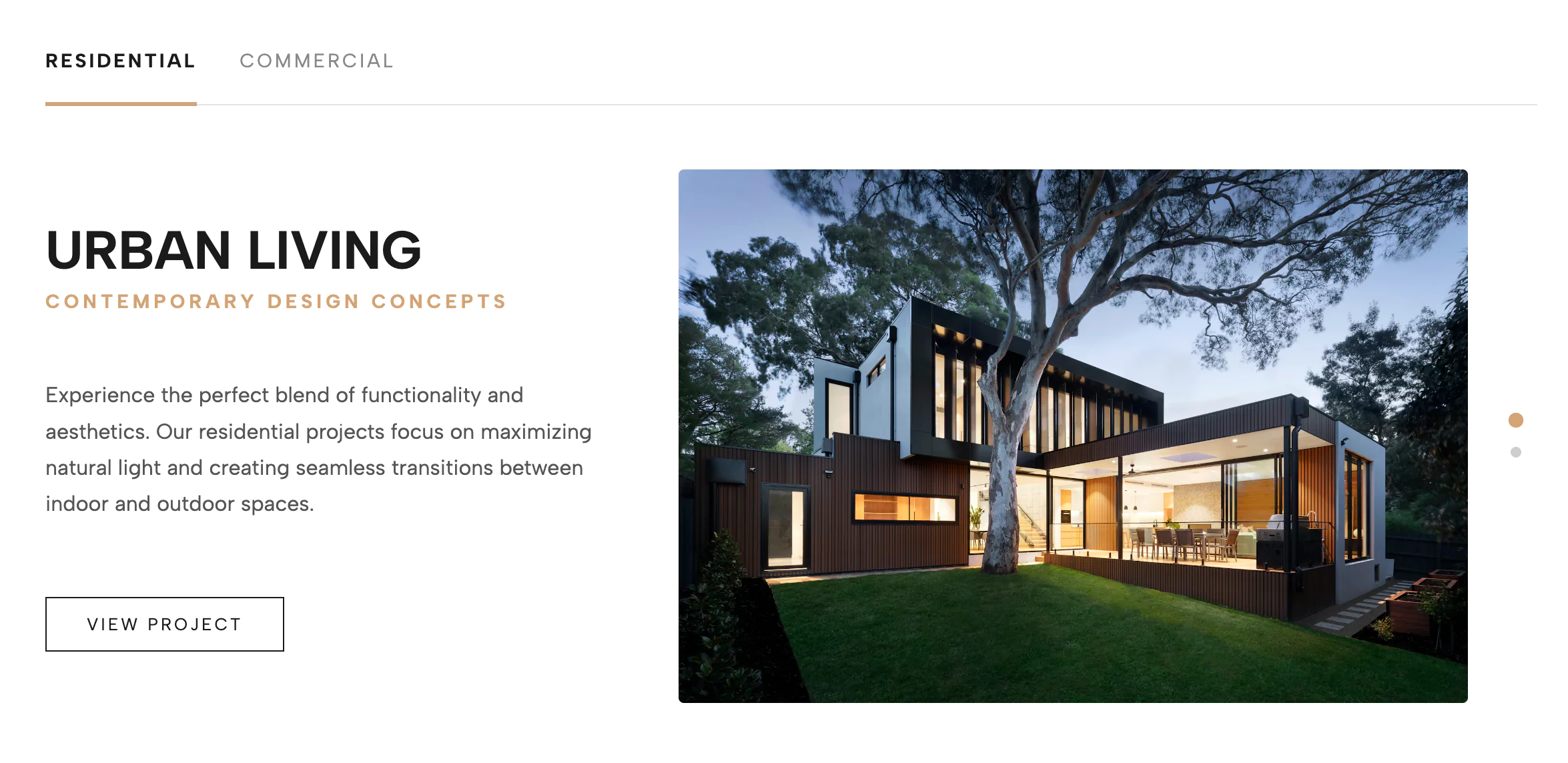 Modern Vertical Tab Slider