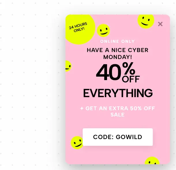 Smiley Cyber Promo Popover