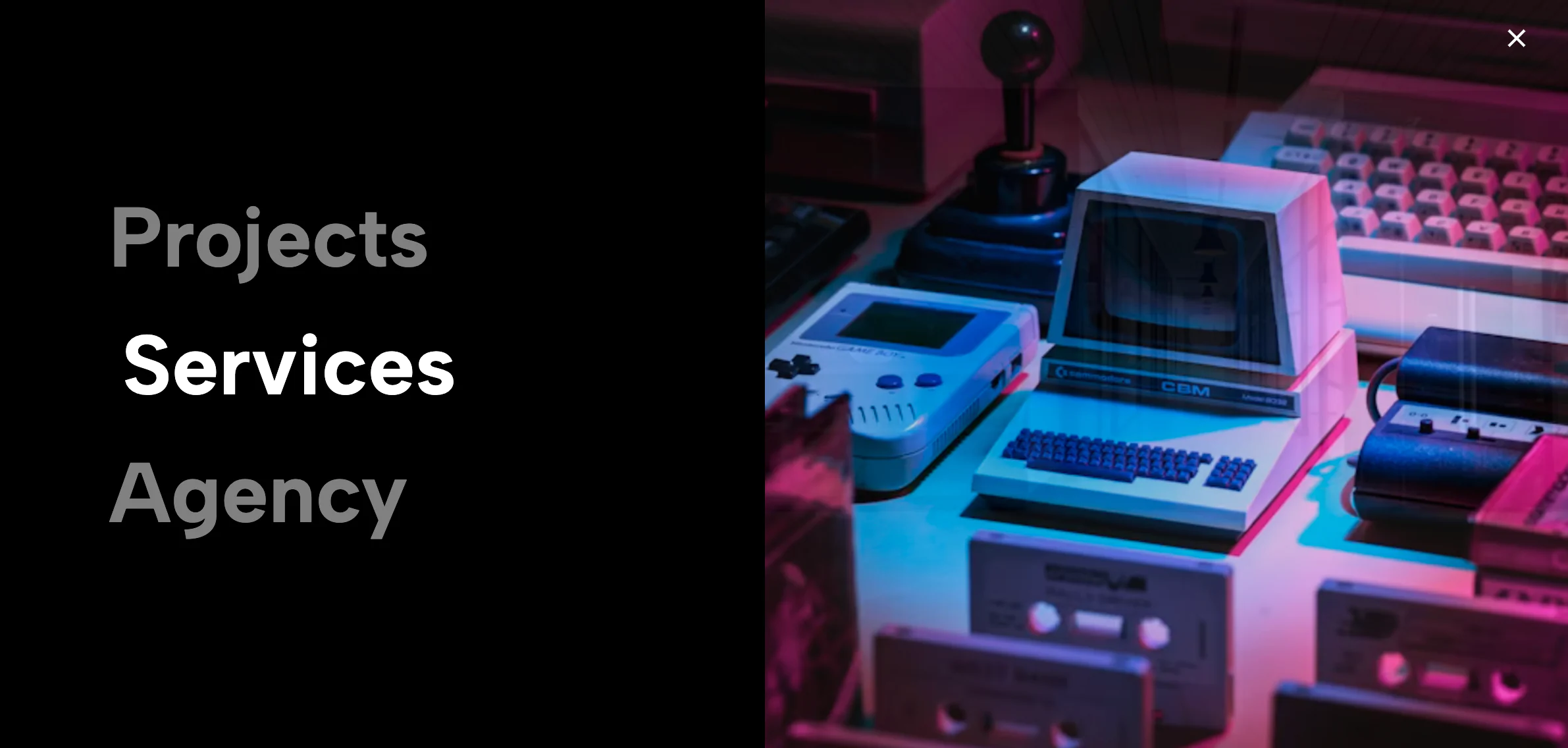 Agency Image Reveal Menu