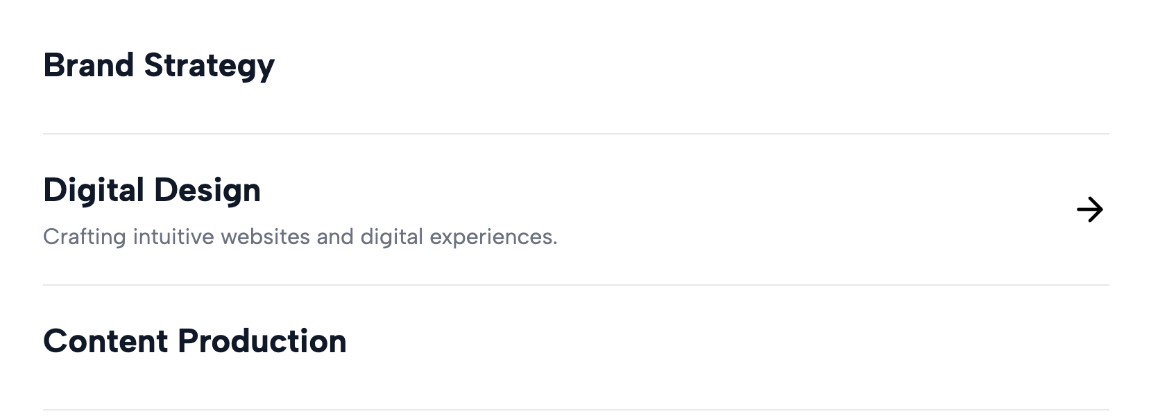 Minimalist Arrow Link List