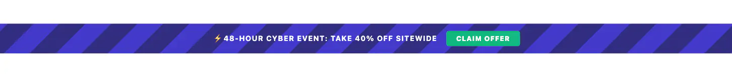 Animated Stripes Announcement Bar