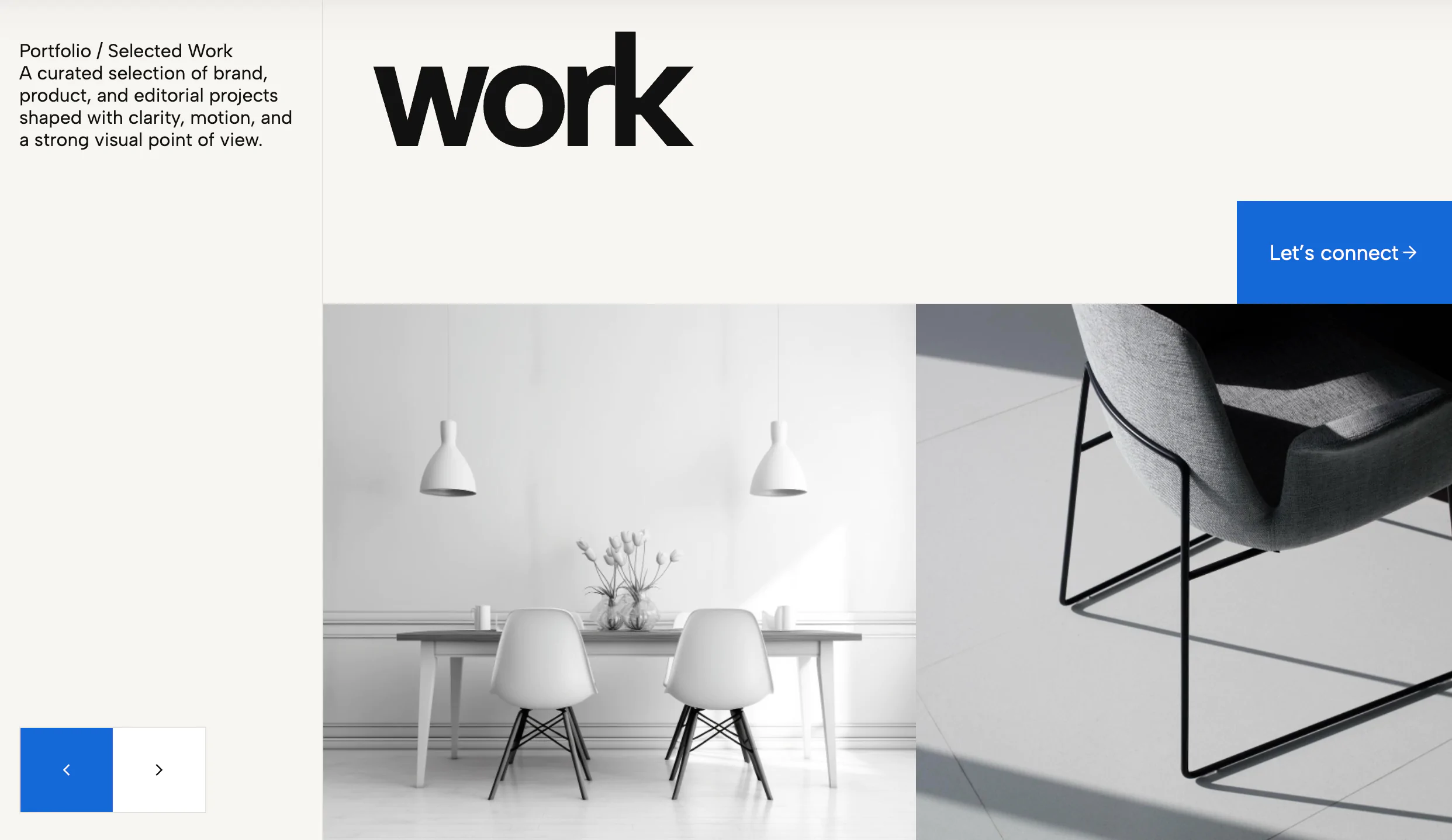 Portfolio Hero Carousel With CTA