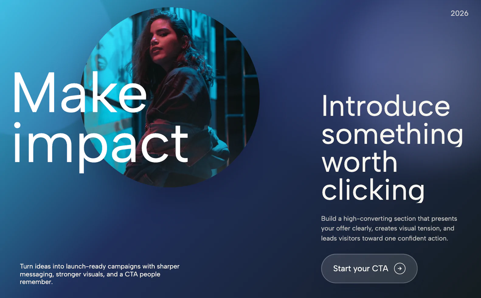Circular Image CTA Spotlight