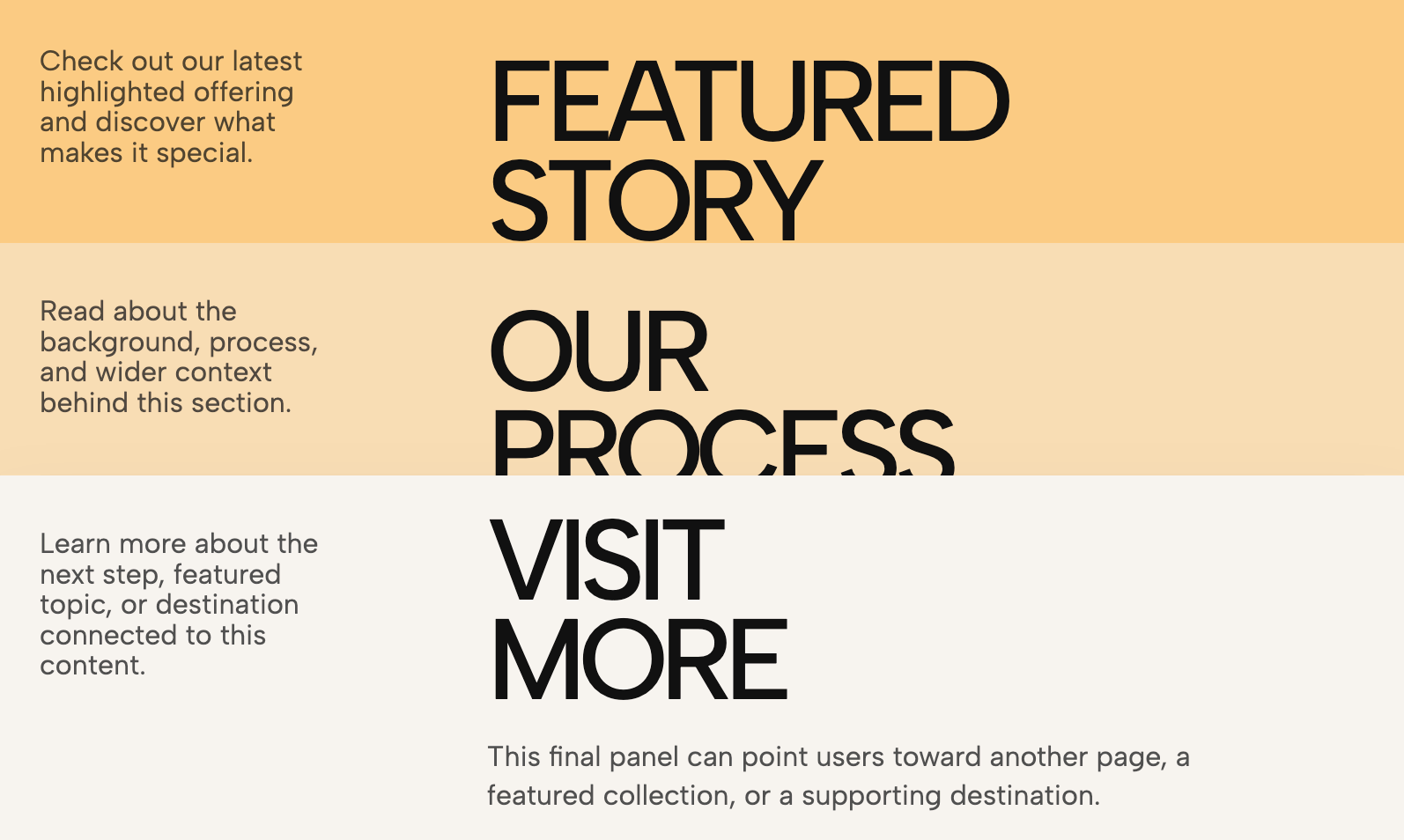 Editorial Stacked Toggle Cards