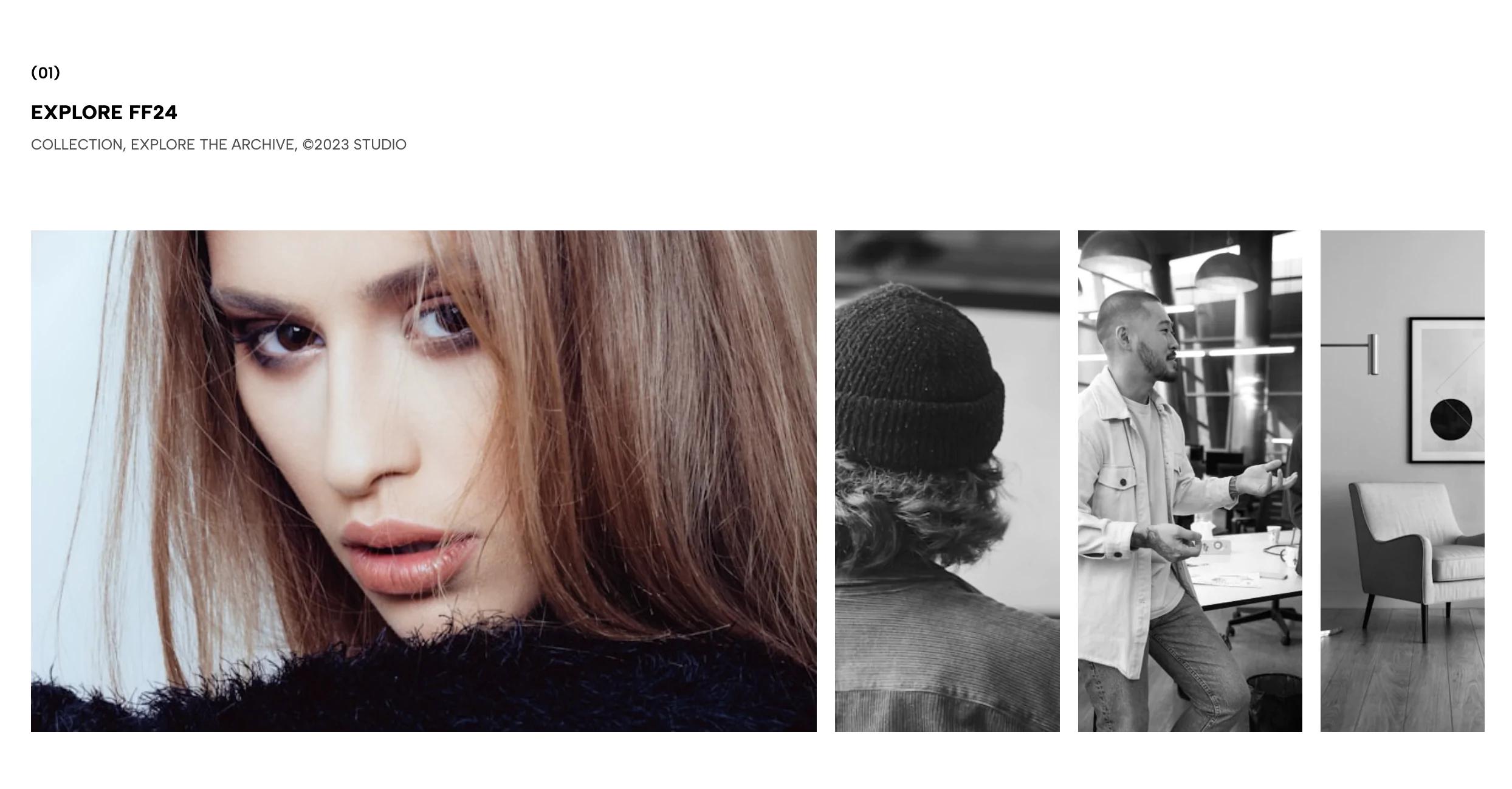 Fluid Portfolio Accordion and Interactive Showreel