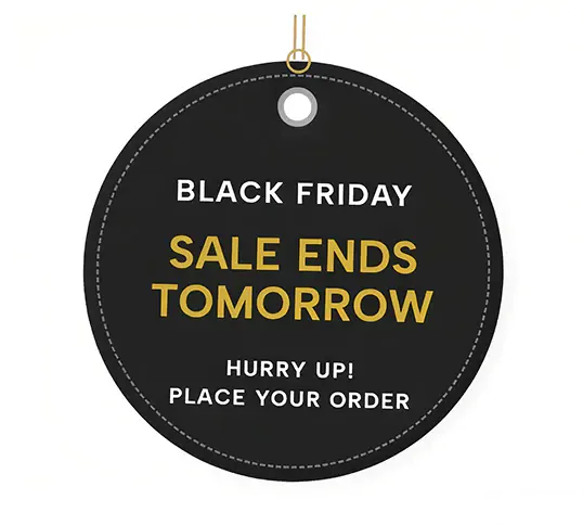 Black Friday Hanging Tag