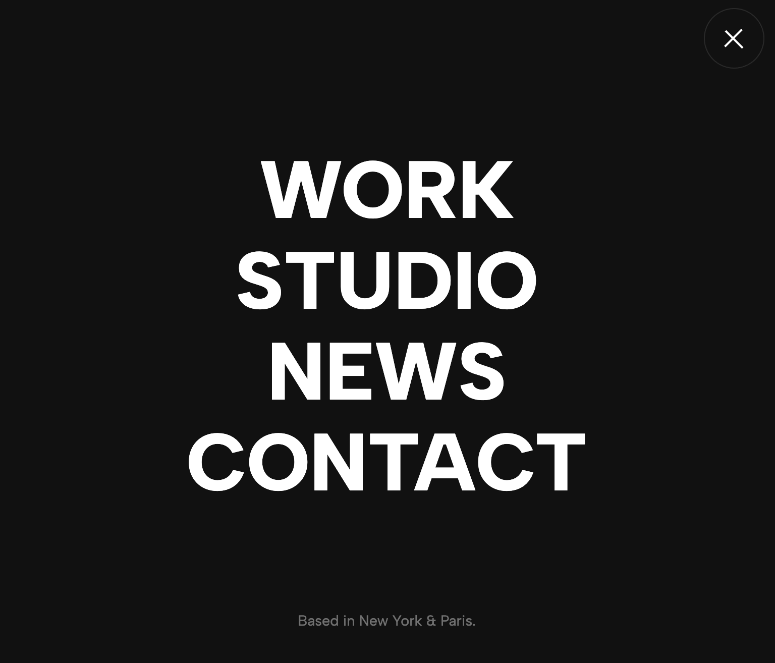 Kinetic Typography Fullscreen Menu