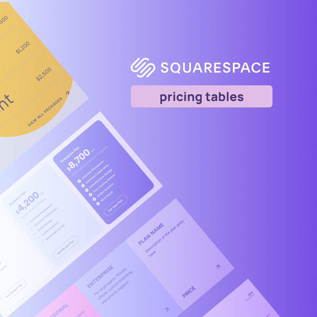 How to Add a Pricing Table in Squarespace (+10 Free Templates)