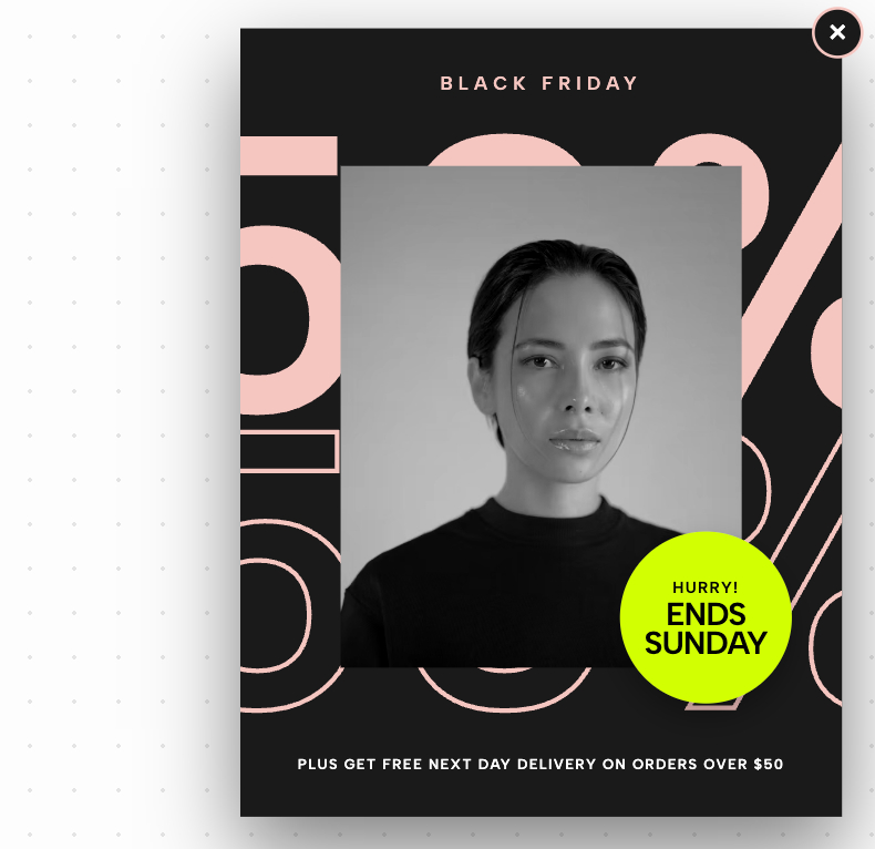 Black Friday Editorial Sticker Popover