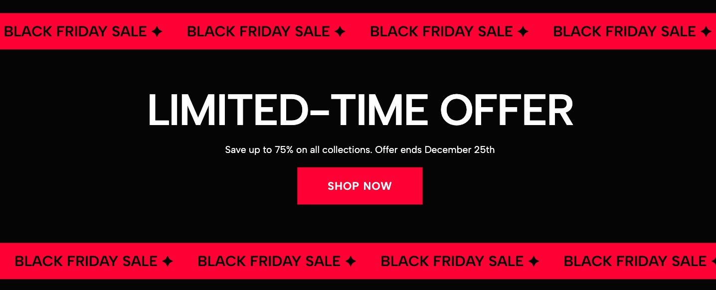 Black Friday Marquee CTA