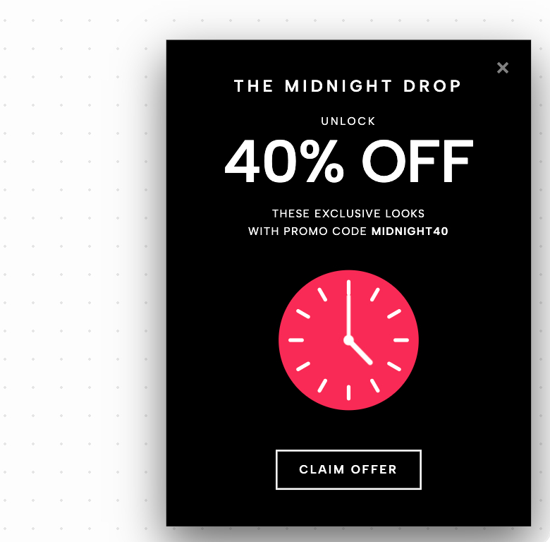 Early Bird Clock Popover