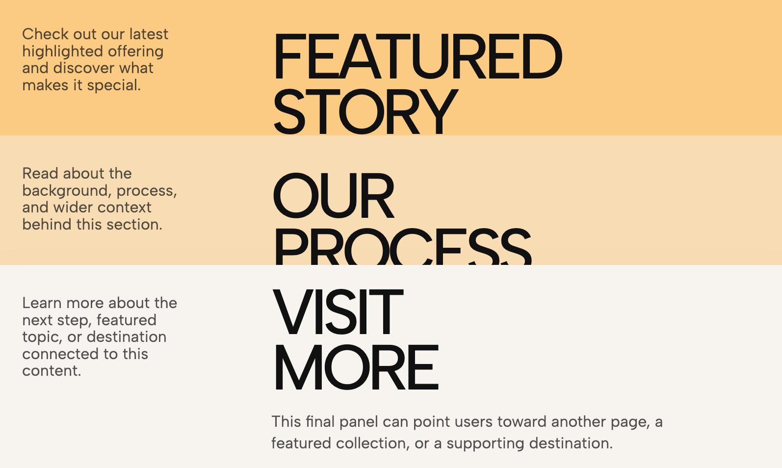 Editorial Stacked Toggle Cards overlapping like physical magazine pages that open and close
