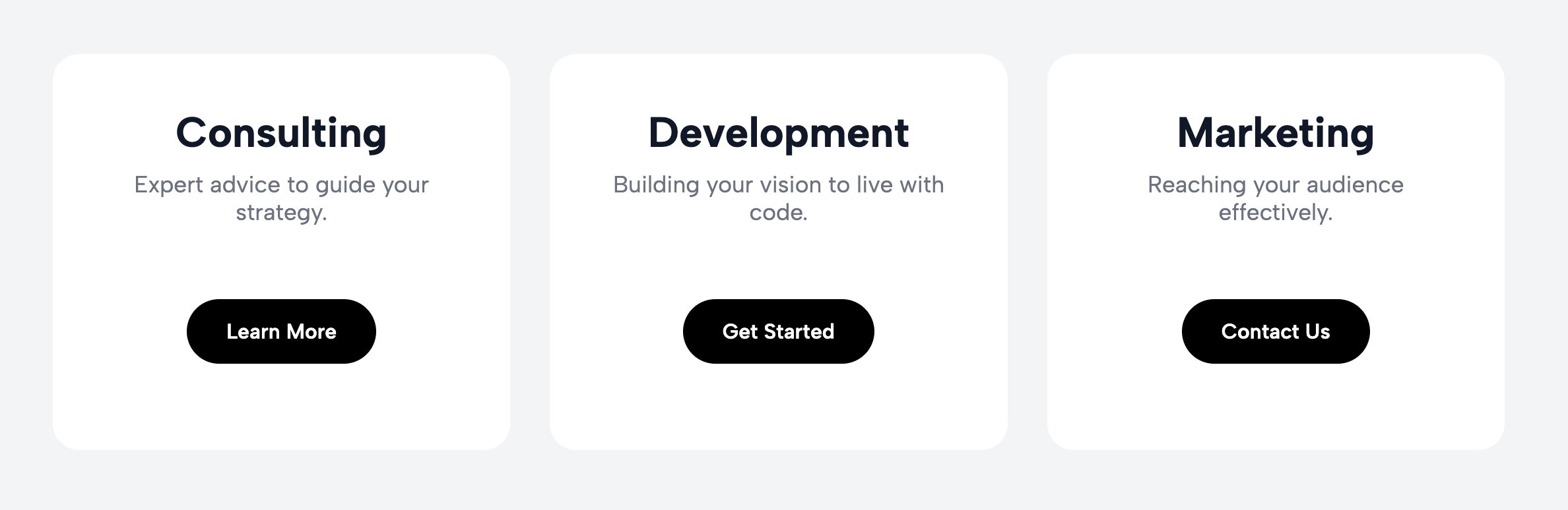 Interactive Squarespace pricing table widget with magnetic buttons