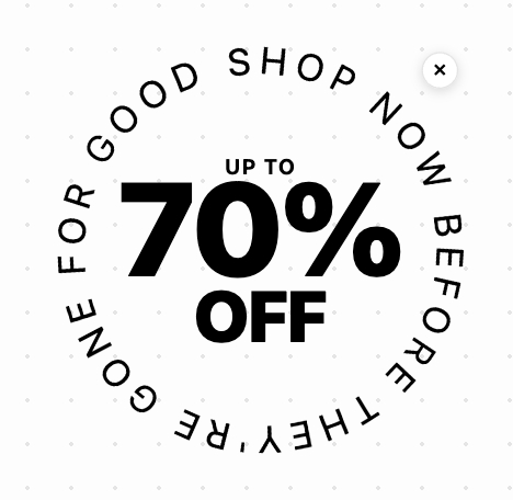 Rotating Typography Circle Popover