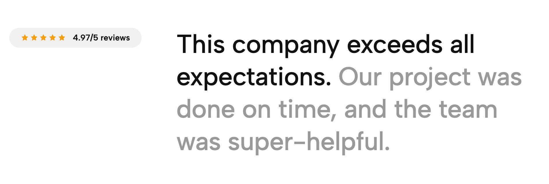 Social Proof Headline Widget integrating compact star ratings and mini-avatars directly into the hero section