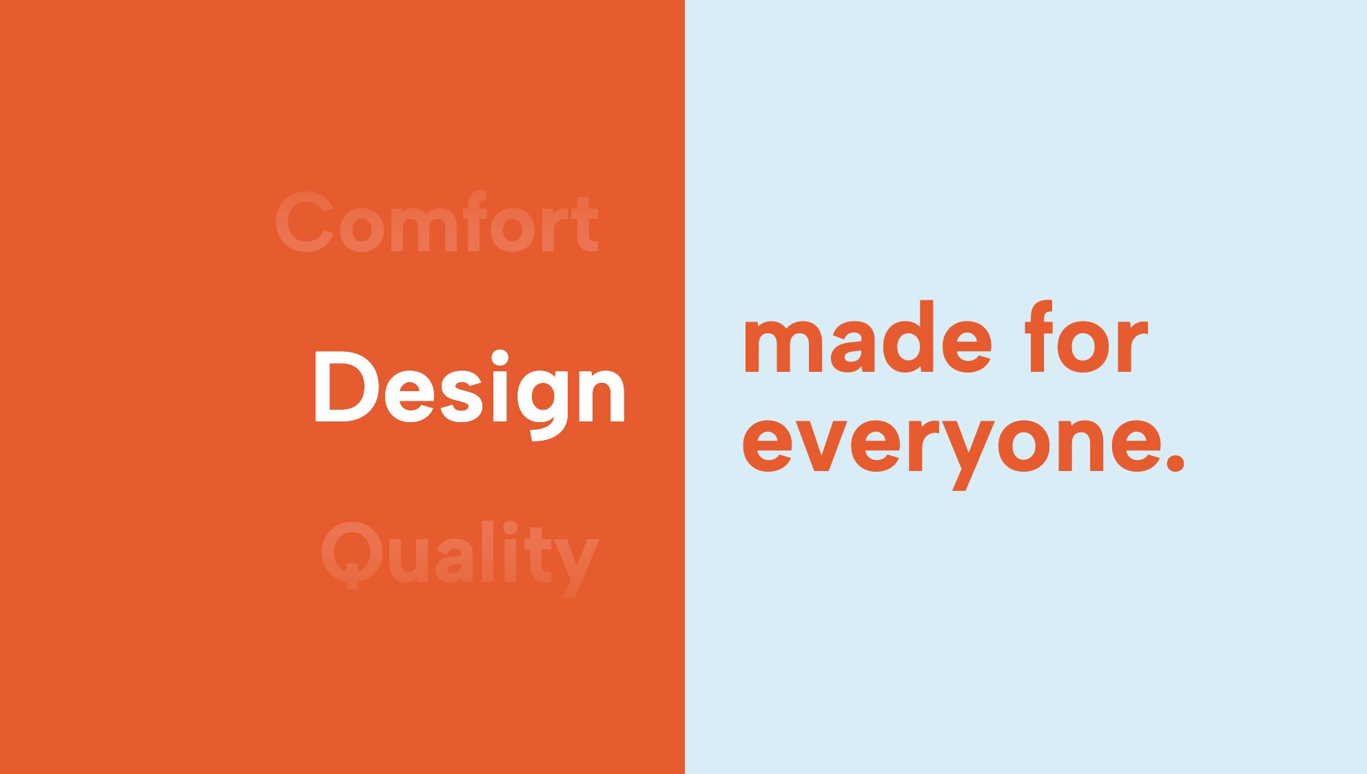 Synchronized dual-column text loop template featuring fluid typography animations