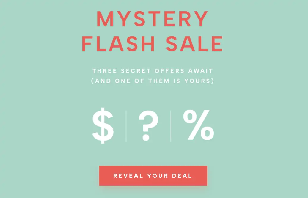Mystery Deal Reveal