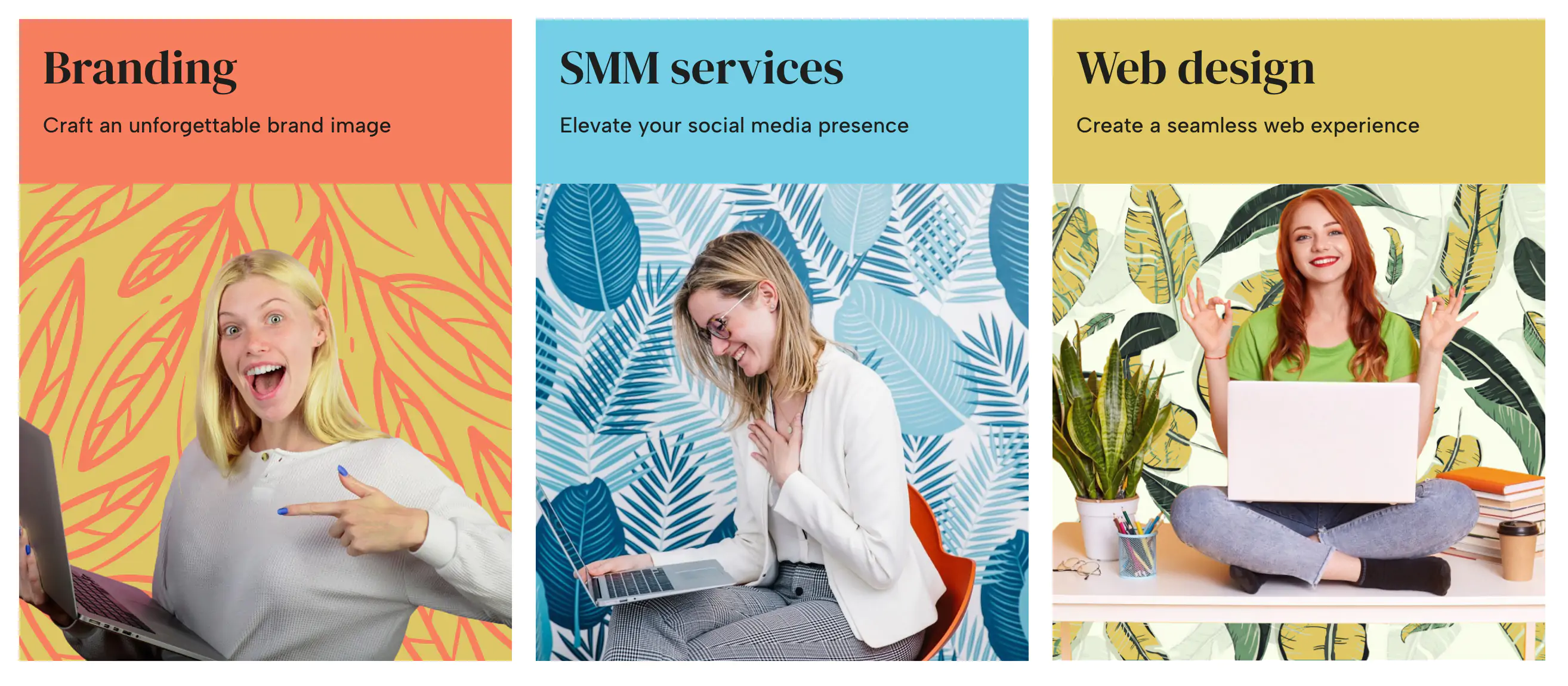 Vibrant Elementor Services Blocks Section