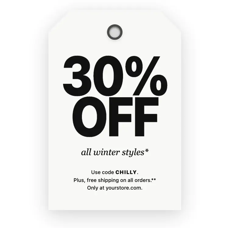 Price Tag Promo Label