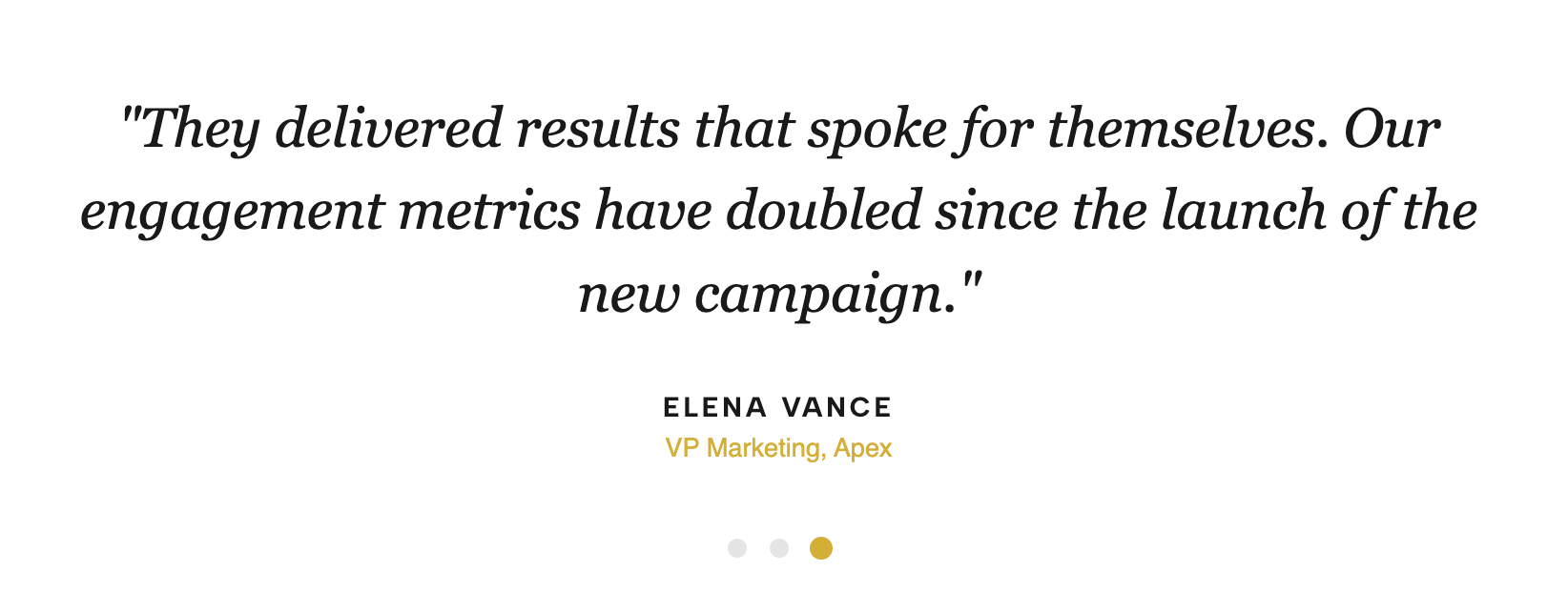 Elegant Fade Testimonials Rotator