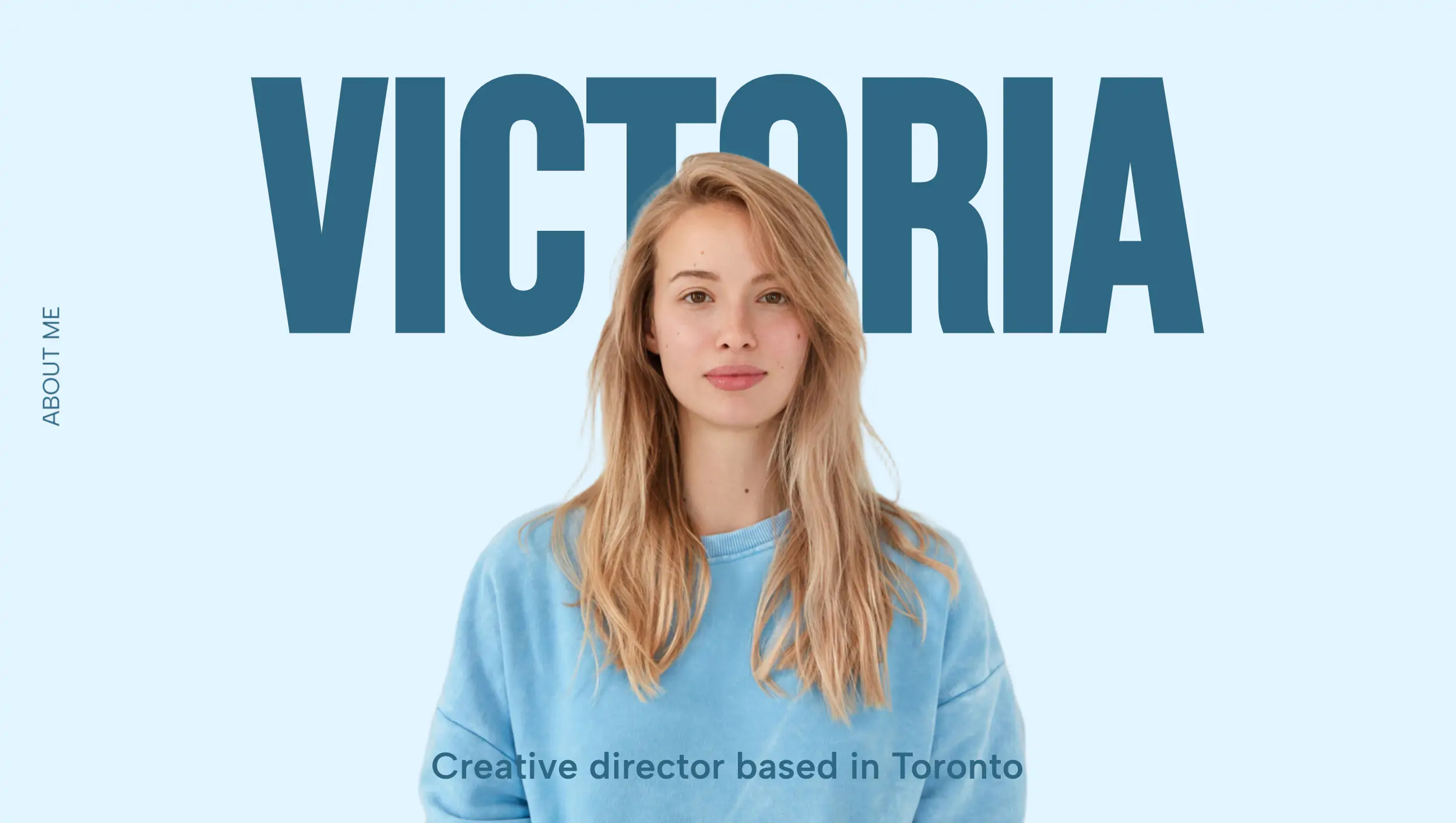 Magazine Portrait Minimalist Hero Section for Elementor