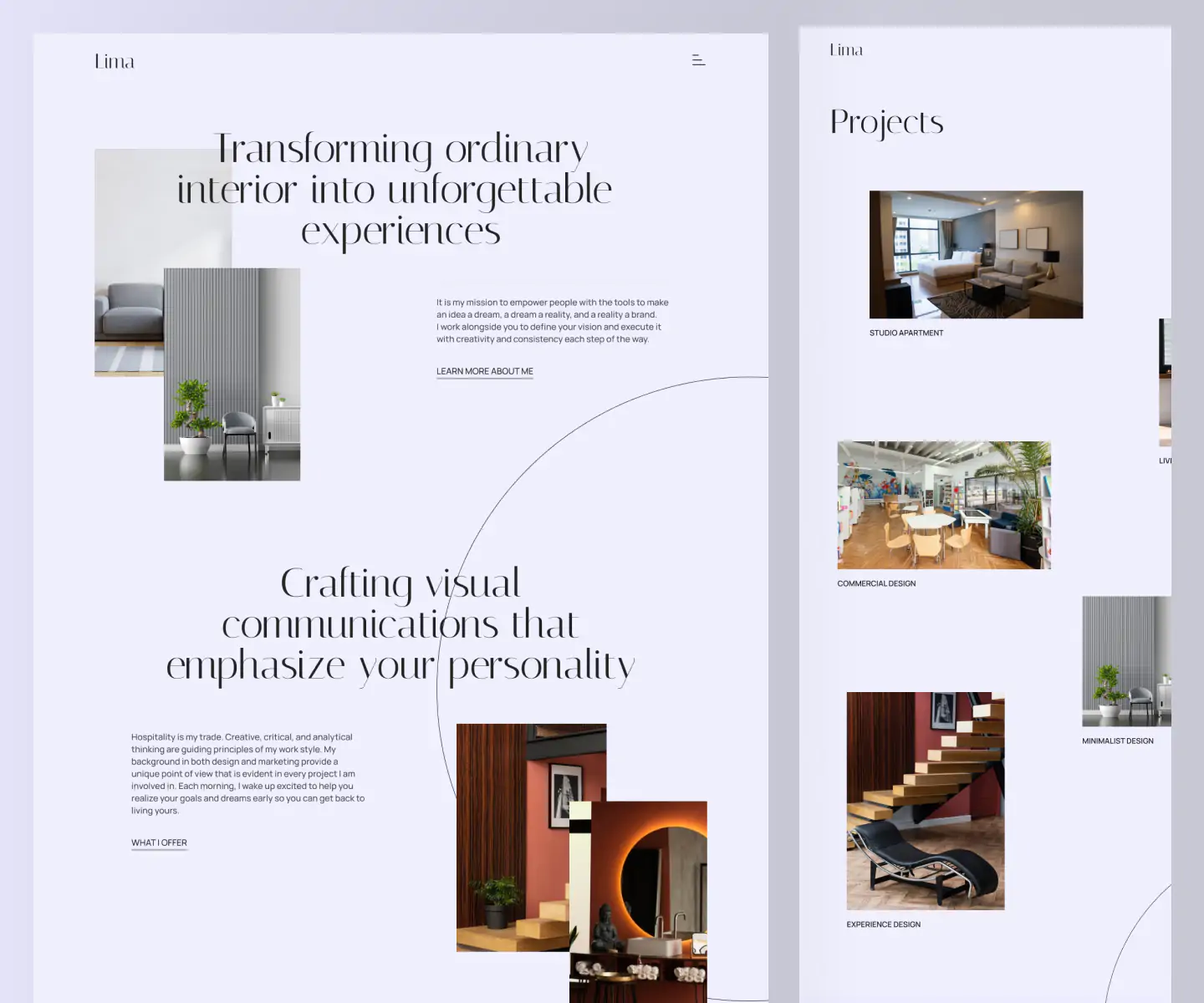 Lima – Free Figma Template for Interior Designers & Creatives