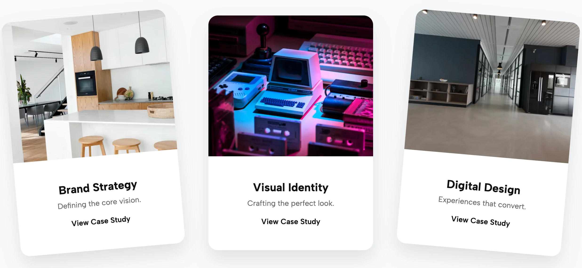 Parallax Stacked Cards