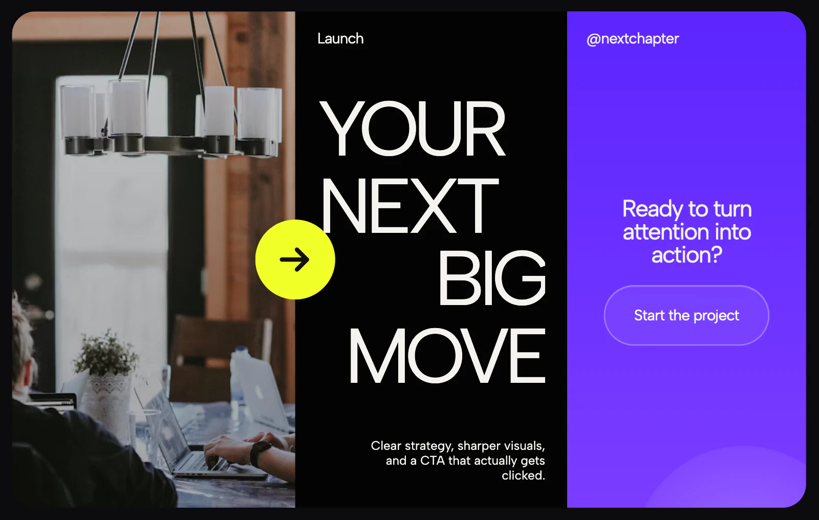 Split Panel CTA Showcase