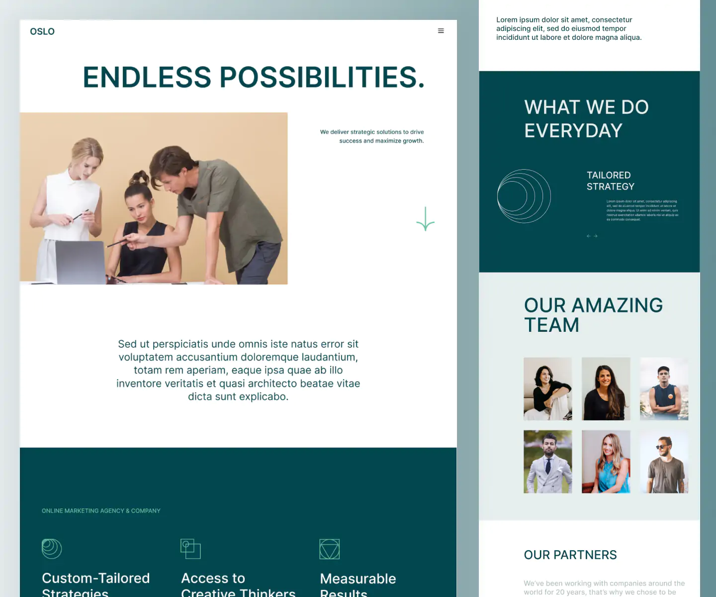 Oslo – Modern Marketing Agency Figma Template (Free Download)