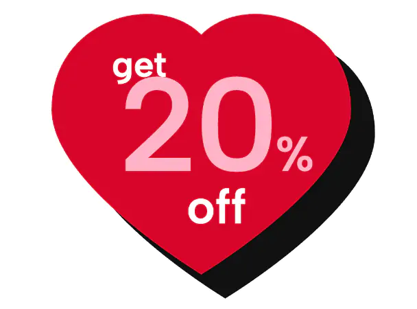 Heart 3D Promo Badge