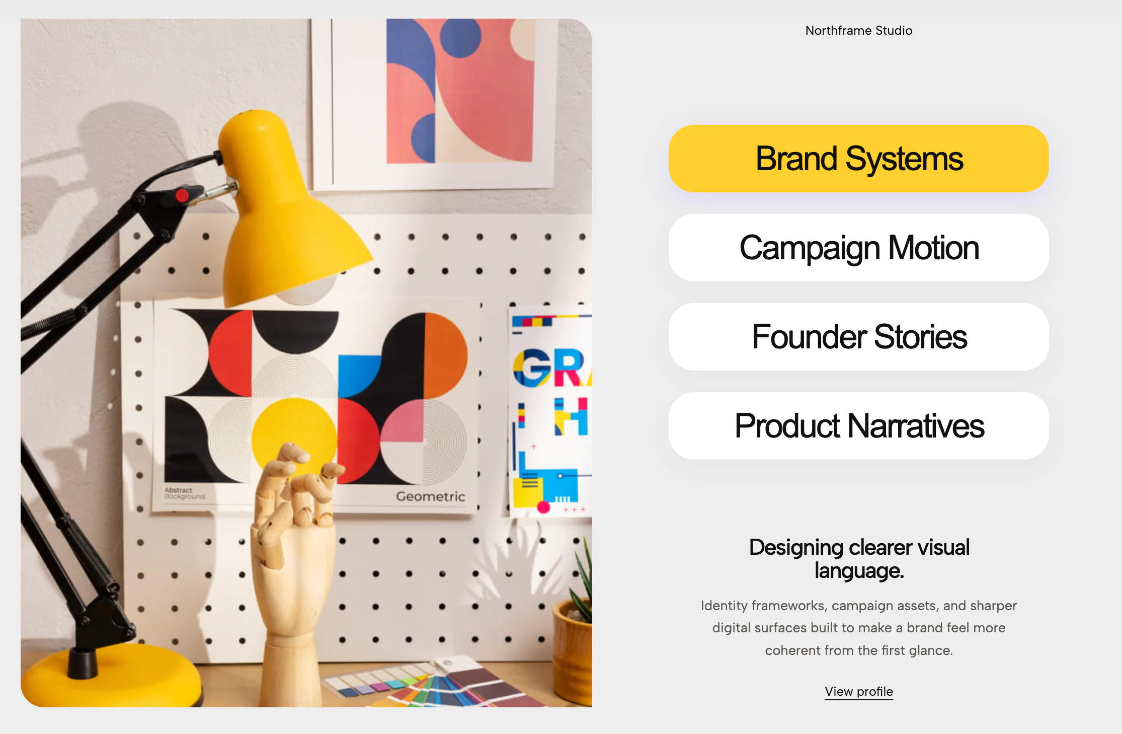 Editorial Image Tabs Showcase