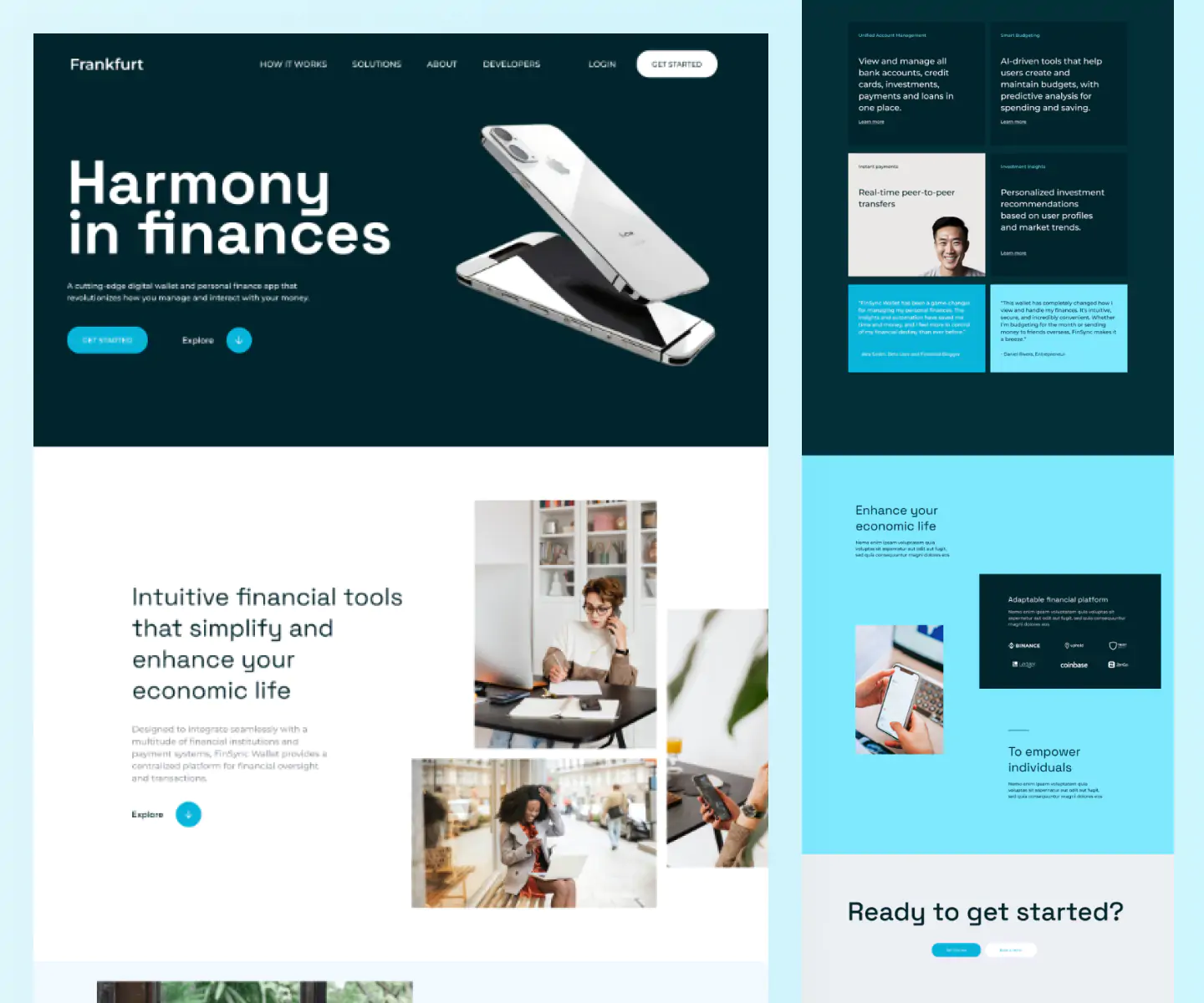 Frankfurt – Free Fintech Figma Template